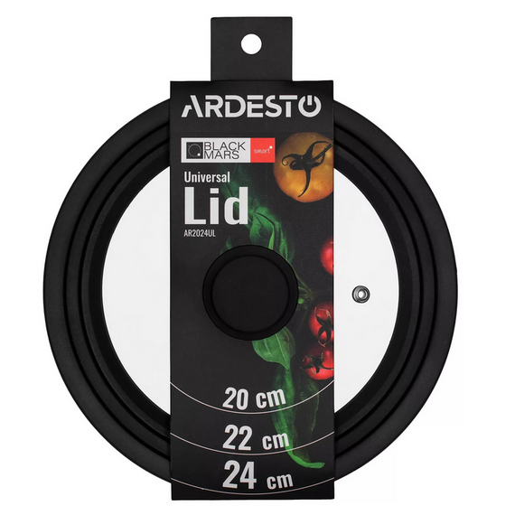 Capac Ardesto Black Mars Smart AR2024UL, 24cm, Negru | Transparent, 2 image