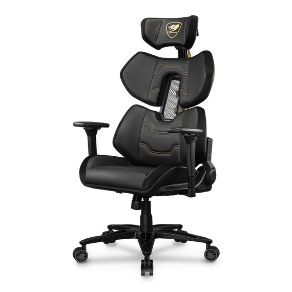 Scaun Gaming Cougar Terminator Elite, PU Piele, Negru | Auriu, 3 image