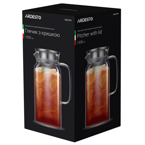 Căuș Ardesto AR2612PG, 1,2L, Transparent, 2 image