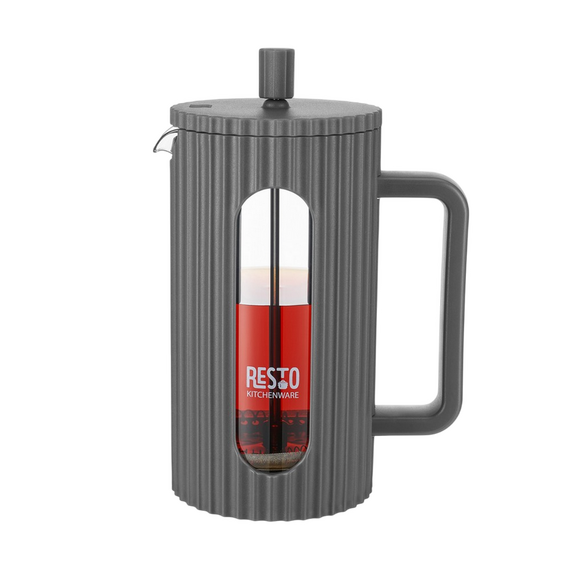 Cafetiera French Press RESTO 90535, 1L, Gri inchis, 6 image