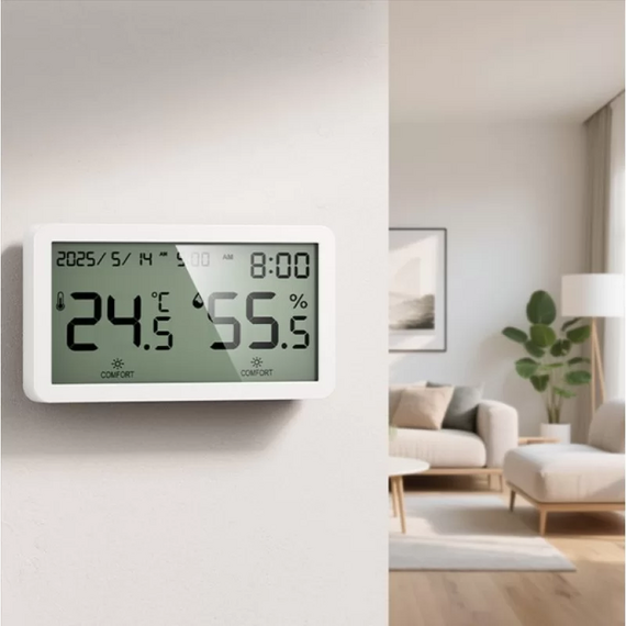 Smart senzor de temperatura și umiditate Hoco HX42, Alb, 2 image