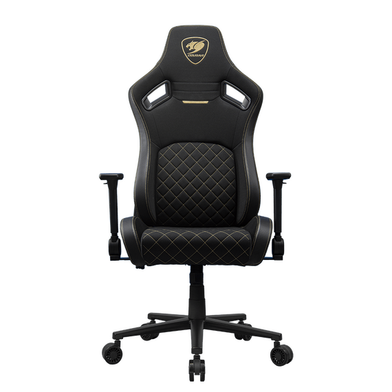 Scaun Gaming Cougar Defensor, Țesătură, PU Piele, Gold F, 2 image