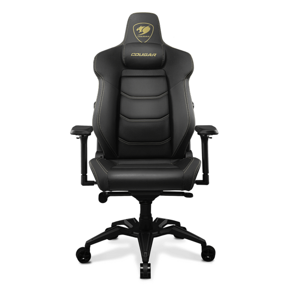 Scaun Gaming Cougar ARMOR EVO, PVC Piele, Negru/Auriu