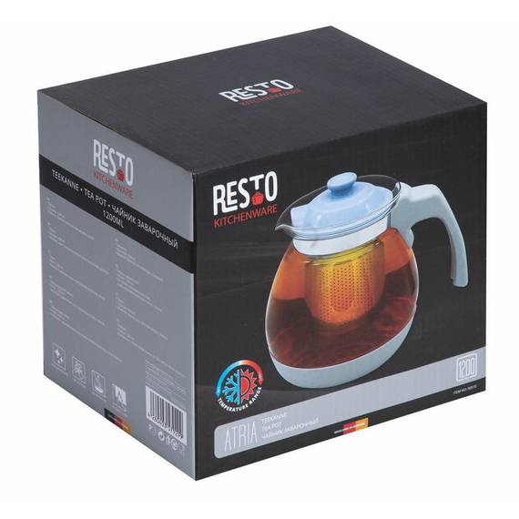 Ceainic cu infuzor RESTO 90510, 1.2L, Gri, 4 image