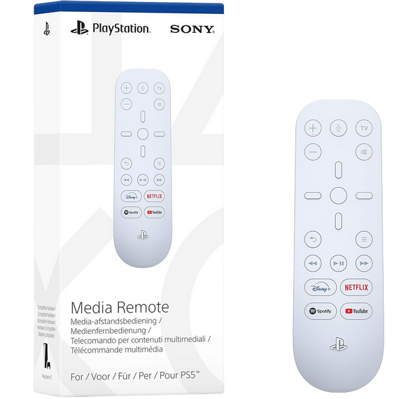 Control panel SONY PS5 Media Remote, Alb, 3 image