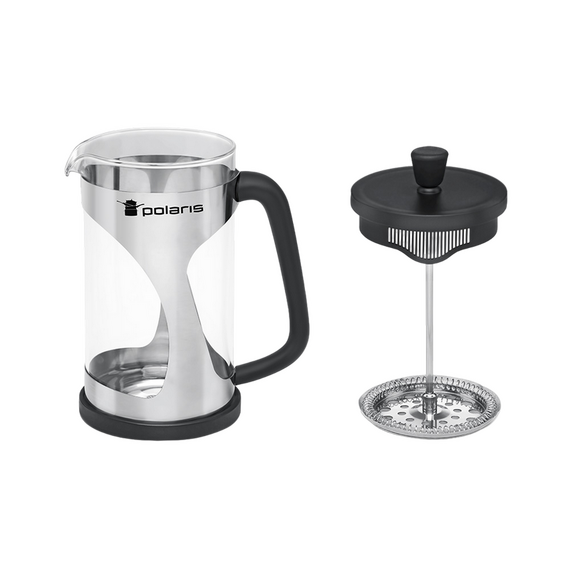 Cafetiera French Press Polaris Enigma-600FP, 0,6L, Negru | Inox, 4 image