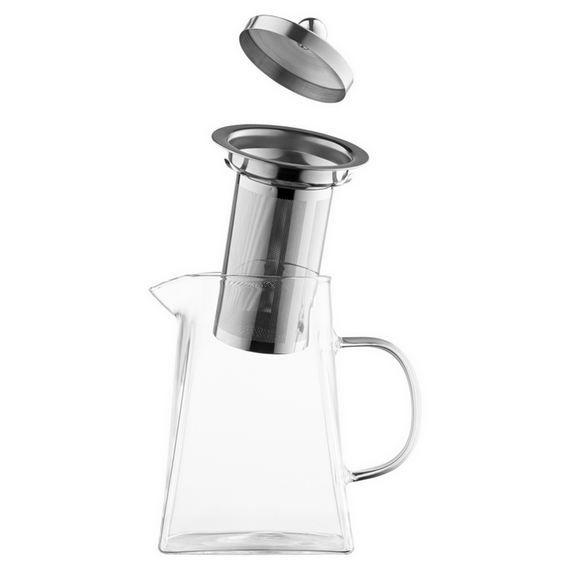 Ceainic cu infuzor Ardesto AR1995GM, 0.95L, Transparent, 4 image