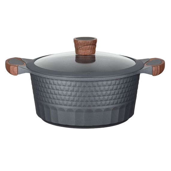 Cratiță RESTO 93503, 4.6L, 24cm, Negru