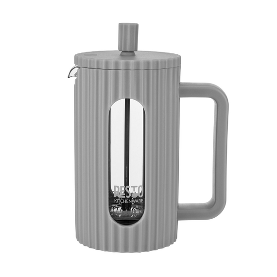 Cafetiera French Press RESTO 90532, 0,6L, Gri deschis