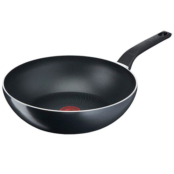 Tigaie WOK Tefal C2721953, 28cm, Negru