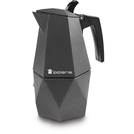 Cafetieră gheizer Polaris Kontur-4C, Negru