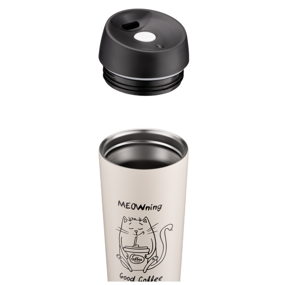 Cană termos Ardesto AR2645WC, 0,45L, Bej, 3 image