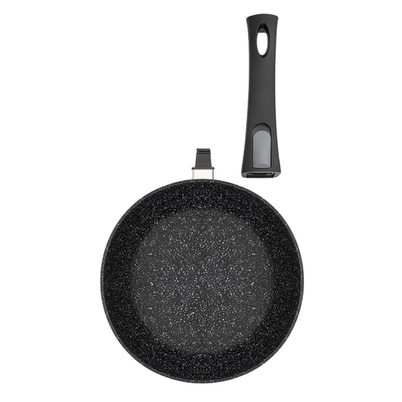 Tigaie adâncă RESTO 93013, 26cm, Negru, 3 image