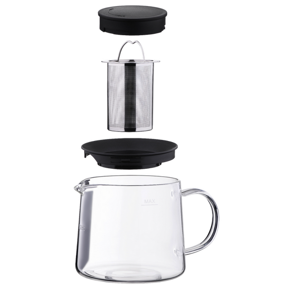 Ceainic cu infuzor Ardesto AR0710FP, 1L, Transparent, 2 image