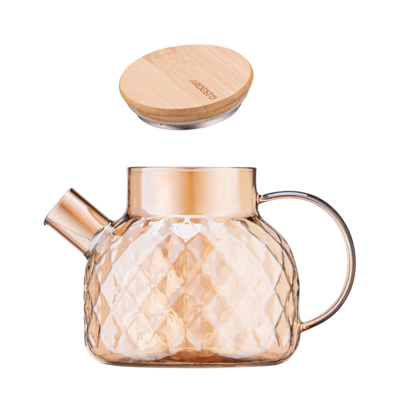 Ceainic cu infuzor Ardesto Golden Moon AR3010GBH, 1L, Auriu, 3 image