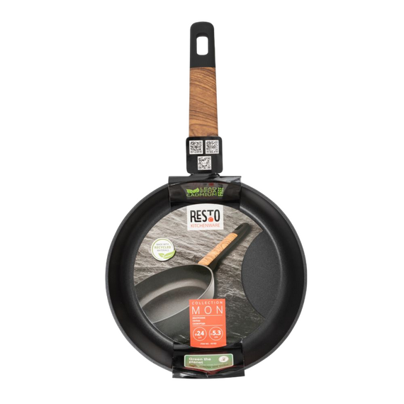 Tigaie RESTO 93183, 24cm, Negru, 8 image