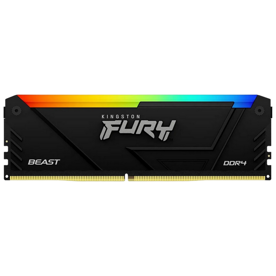 Memorie RAM Kingston FURY Beast RGB, DDR4 SDRAM, 3600 MHz, 8GB, KF436C17BB2A/8, 2 image