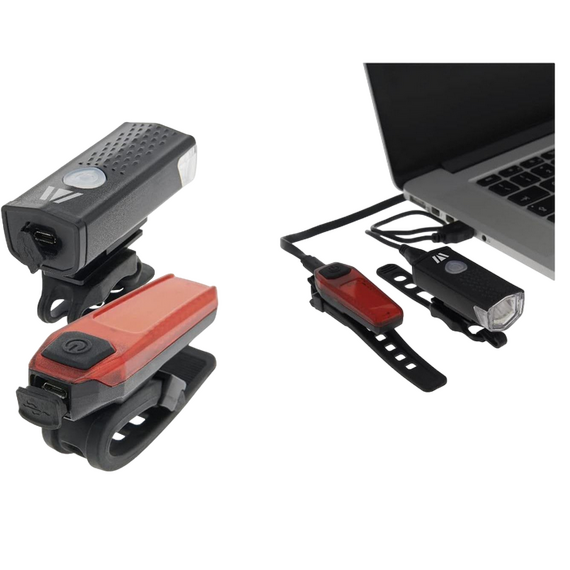 Newrban Lumină frontală Newurban NEWMLIGHTKITUSBK, Reîncărcabil, Negru, 3 image