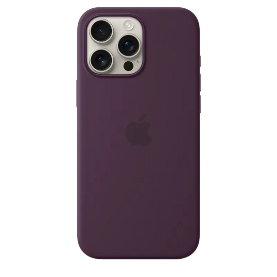 Apple iPhone 16 Pro Max Silicone Case with MagSafe-Plum ,ModelA3313 EU, 2 image