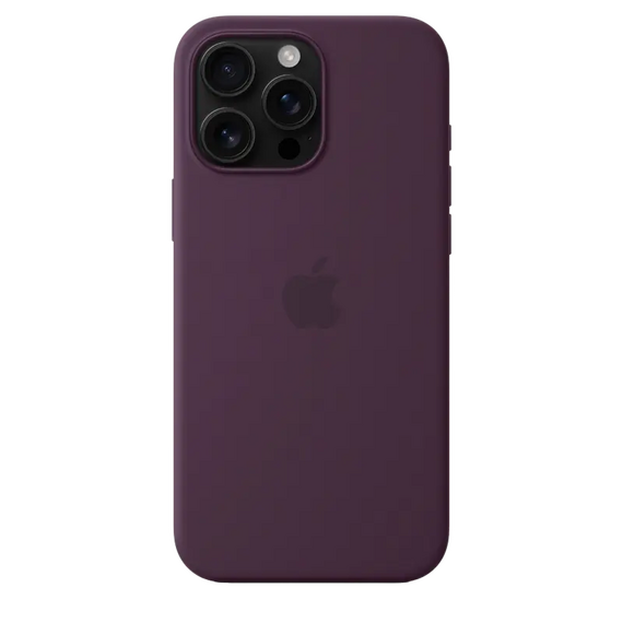 Apple iPhone 16 Pro Max Silicone Case with MagSafe-Plum ,ModelA3313 EU