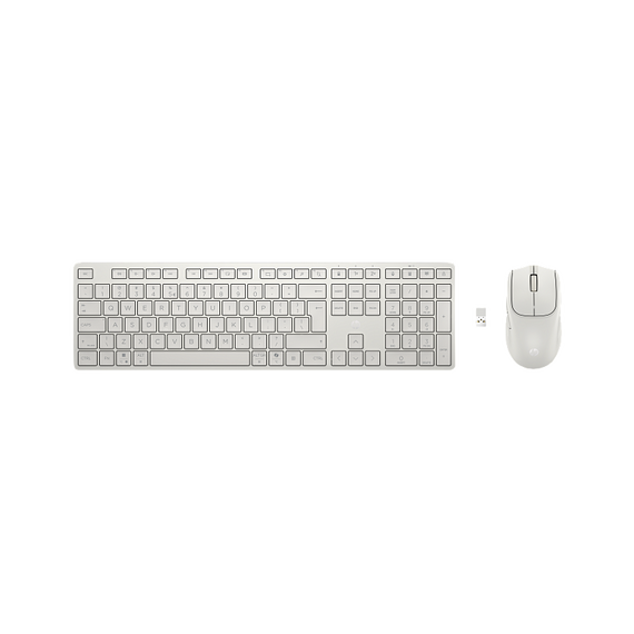 Set Tastatură + Mouse HP 490C, Fără fir, Alb