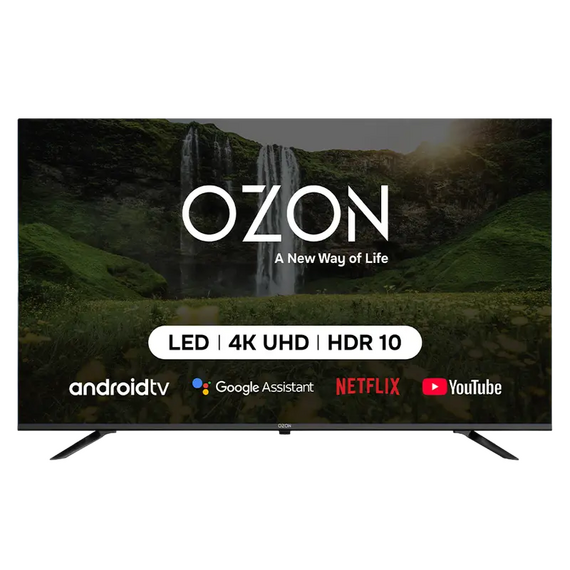 50" QLED SMART TV OZON U50QN8500S, 3840x2160 4K UHD, Google TV, Negru, 2 image