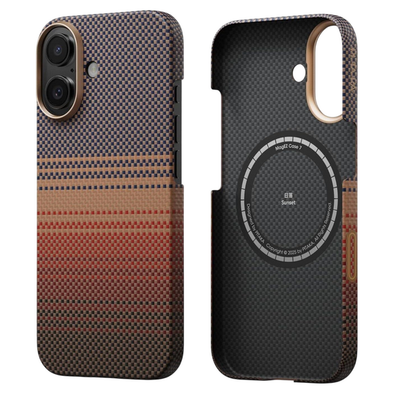 Husă Pitaka MagEZ 7 Ultra-Slim pentru Apple iPhone 17, Sunset, 2 image