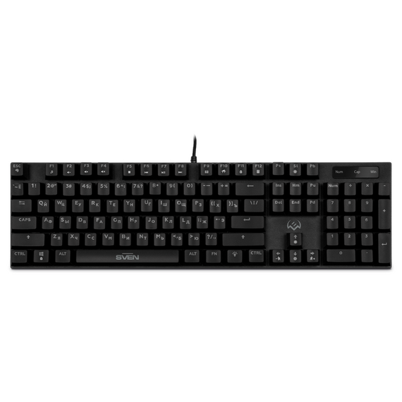 Tastatură SVEN KB-G8900, Cu fir, Negru, 3 image