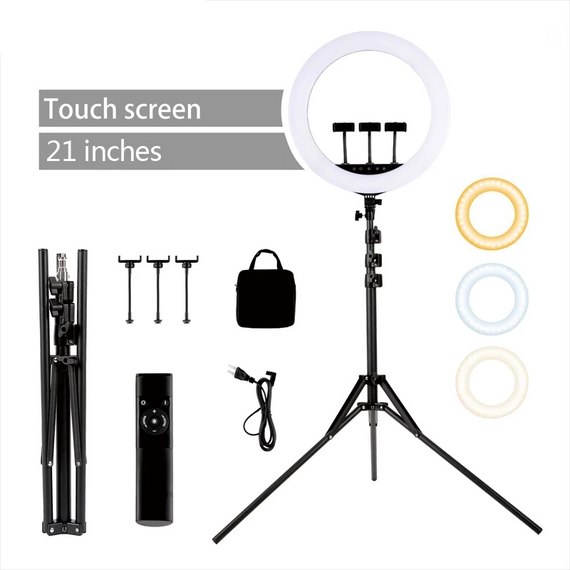 Noname Ring light 21inch with tripod set HQ-21S, 2 image