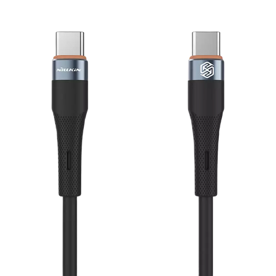 Cablu de încărcare Nillkin Type-C to Type-C Cable, Flowspeed, USB Type-C/USB Type-C, 1,2m, Negru