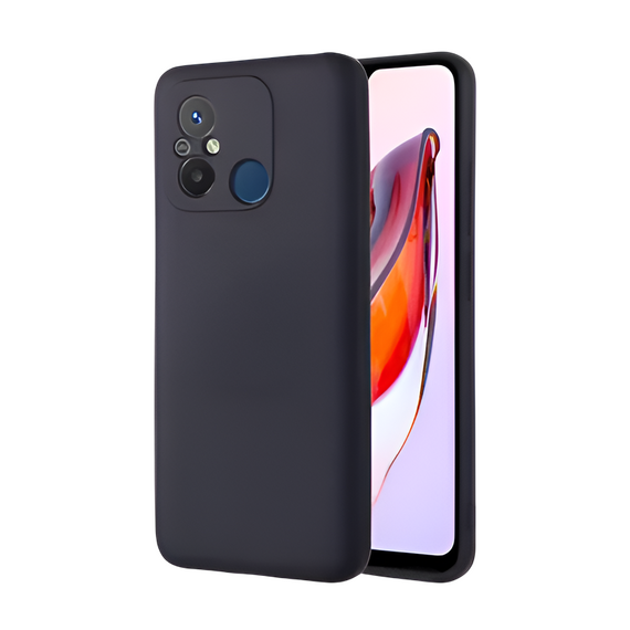 Husă Xcover Xiaomi Redmi 12C - Soft Touch (Microfiber), Negru