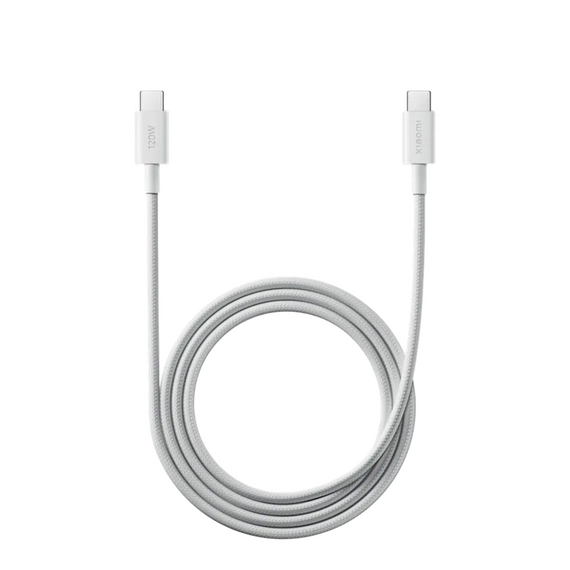 Cablu de încărcare și date Xiaomi BHR087KGL, USB Type-C/USB Type-C, 1m, Alb
