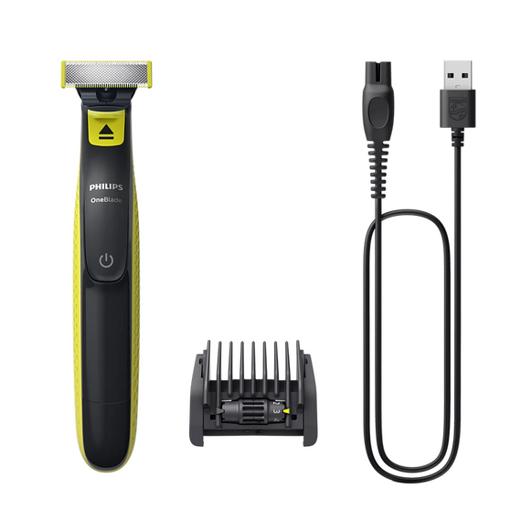 Trimmer pentru bărbați Philips QP2724/20, Negru | Verde, 2 image