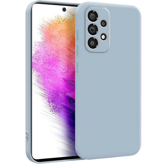 Husă Xcover Samsung Galaxy A73 - Liquid Silicone, Albastru deschis