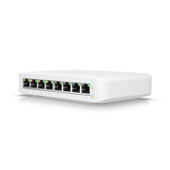 .8-port 10/100/1000Mbps Layer 2 Managed Ubiquiti PoE+ Switch, USW-Lite-8-POE, 8xPoE Ports, 52W budge, 2 image