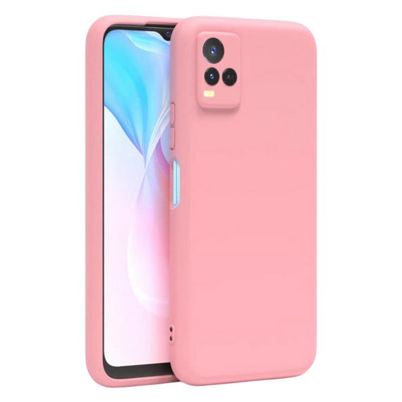 Husă Xcover Vivo Y21 - Liquid Silicone, Roz