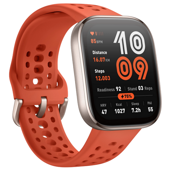 Ceas inteligent Xiaomi Amazfit Bip 6, Roșu, 3 image