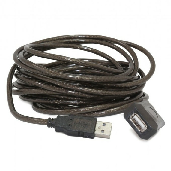 Cablu prelungitor Cablexpert UAE-01-5M, USB Type-A (M)/USB Type-A (F), 5m, Negru, 3 image