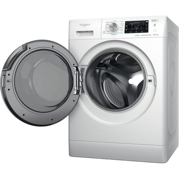 Mașină de spălat cu uscător Whirlpool FFWDD 1076258 SV EE, 10kg, Alb, 3 image