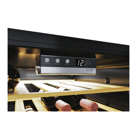 Dulap pentru vin Candy CWC 200 EELW/NF, Negru, 3 image