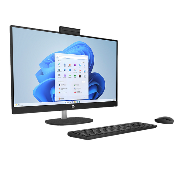 Computer All-in-One HP 27-cr0084ci, 27", AMD Ryzen 5 7520U, 16GB/512GB, Fără SO, Negru, 2 image