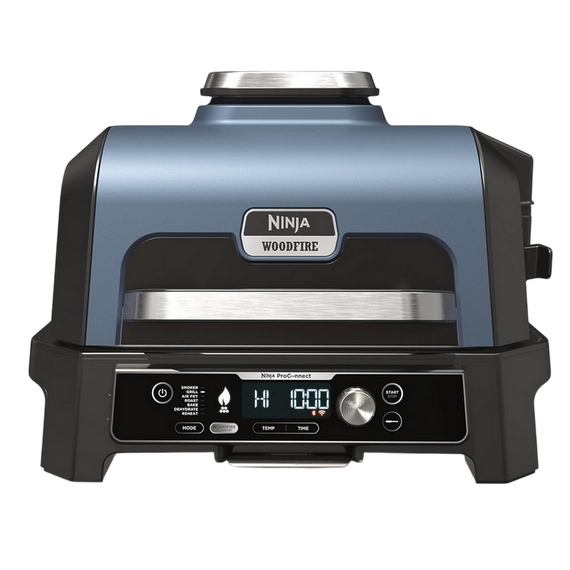 Grătar electric Ninja Woodfire Pro Connect XL, 1700W, Albastru | Negru