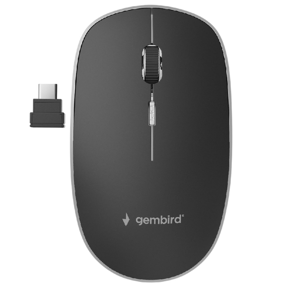 Mouse Wireless Gembird MUSW-4BSC-01, Negru, 3 image