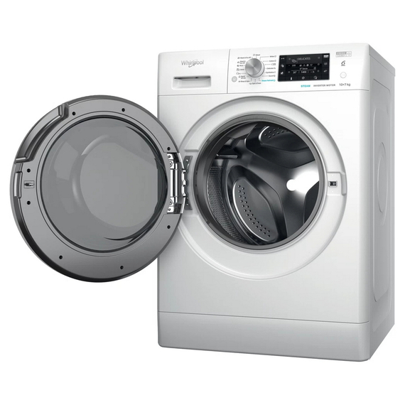 Mașină de spălat cu uscător Whirlpool FFWDD 1076258 SV EE, 10kg, Alb, 2 image