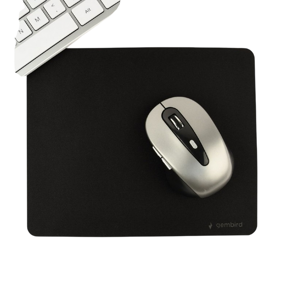 Mouse Pad Gembird MP-S-BK-M, 260mm x 220mm, Negru, 2 image