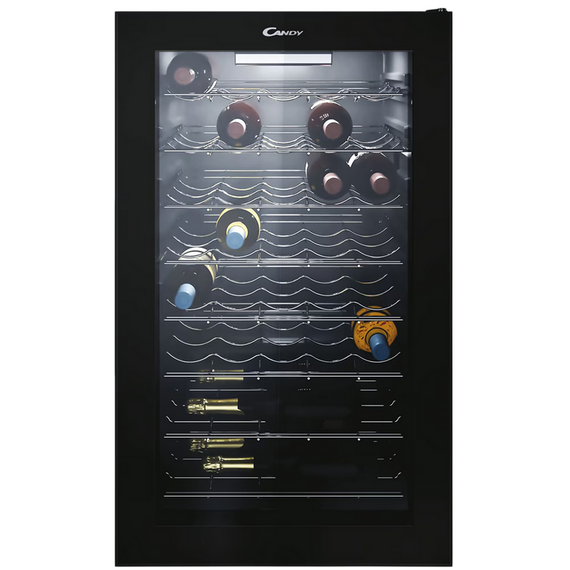 Dulap pentru vin Candy CWC 150 EM/NF, Negru