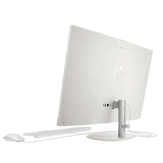 Computer All-in-One HP 27-cr0085ci, 27", AMD Ryzen 5 7520U, 16GB/512GB, Fără SO, Alb, 2 image