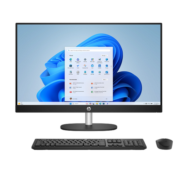Computer All-in-One HP AI 27-cr2107ci, 27", Intel Core Ultra 5 225U, 16GB/512GB, Fără SO, Negru
