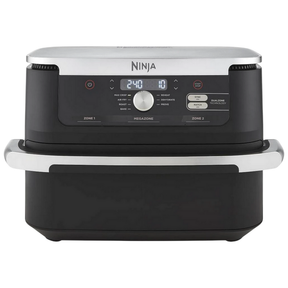 Friteuză cu aer cald Ninja AF500EU, Negru | Argintiu