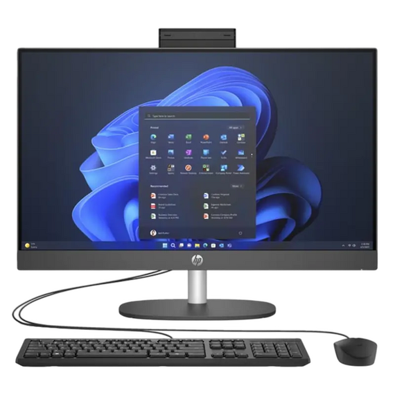 Computer All-in-One HP ProOne 240 G10, 24", Intel Core Ultra 7 155U, 16GB/512GB, Windows 11 Pro, Negru